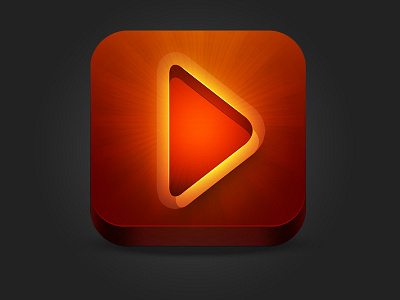 Video+ App app icon ios ios6 ipad iphone play video
