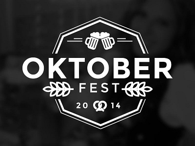 Oktoberfest Logo beer brand identity hipster logo mark oktoberfest typography vector