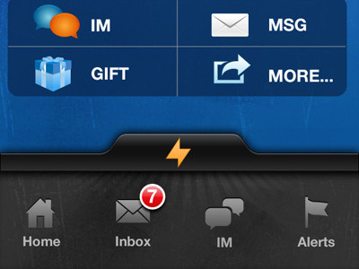 Buzzbar- Expanded View app application gesture gui iphone nav navigation touchscreen ui