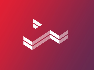 TechToday Logo (concept) 3d brand gradient icon identity logo purple red typography vector wordmark
