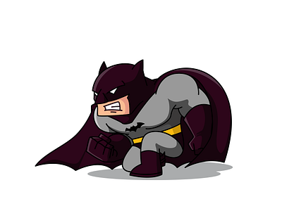 Our protest being heard ! angry batman cartoon character cute mascot namilurihas simple sticker stickers