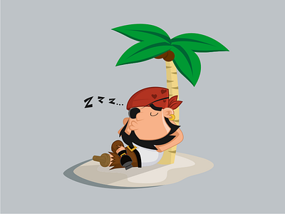 well...he need sleep anyways.... captain character hook mascot pegleg pirate rest sleep