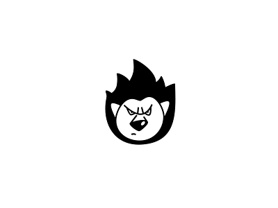 Lion angry animal black character face fire flame king lion mascot simple