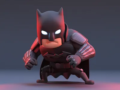 VENGEANCE ! 3d bantetverse batman battinson cartoon character dark knight mascot mehibiverse namilurihas simple