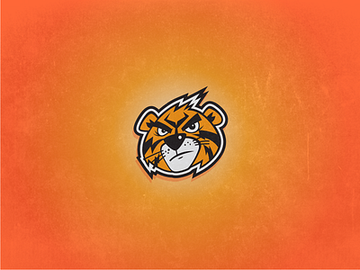 tigra bengal fang fear indian logo mascot orange sport sticker tiger yellow