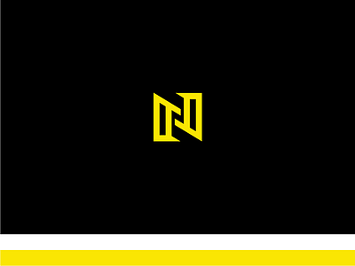 INI N ( this is N).... Nami gold grid logo monogram n n letter personal wordmark