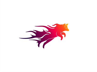 Firefox branding fire flame fox gradient logo namilurihas rainbow tail