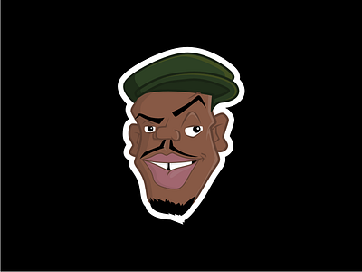 Dave Chappelle caricature dave chappelle face stickers