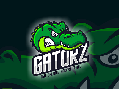 Gatorz alligator character crocodile esport esports logo mascot namilurihas sticker