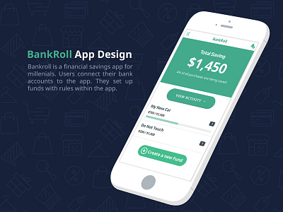 Financial Saving app - iOS. creative ios iosdesign mobile mobileui mobileux mobileuxdesign modern sketch ui ux