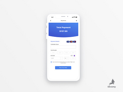 Credit Card Checkout checkout dailyui ios payment ui ux