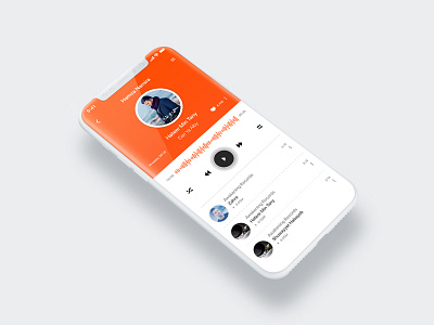 Soundcloud - Re-design music orange player soundcloud ui ux