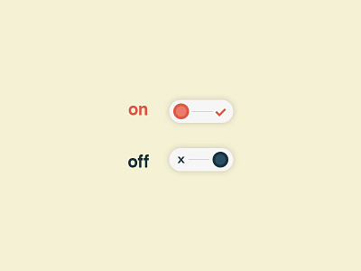 On Off design off on ui