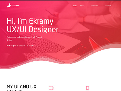 Ekramy - UX/UI Designer - redesign my website ui ux webdesign wordpress