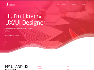 Ekramy - UX/UI Designer - redesign my website