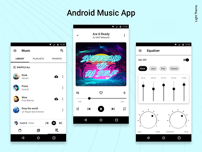 Android Music App. The Light by Kate on Dribbble