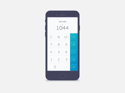 Calculator 004 calculator dailyui material modern simple