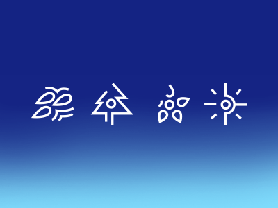 Winter Icons iconography symbols winter
