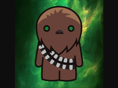 Wanky Wookie avatar cartoon minimal simple wookie