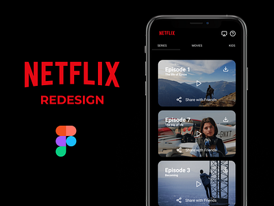 Netflix Redesign UI Inspiration