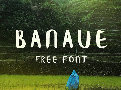 Banaue Brush Font banaue brush free free font free fonts handwritten wildones wildtype