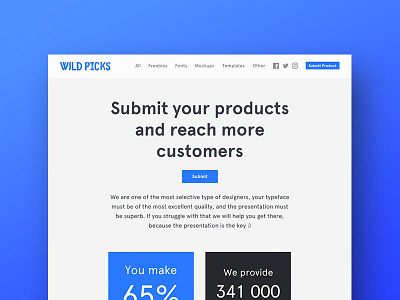 Wildpicks.design design funnel landing offer page submit task ui ux web wildpicks