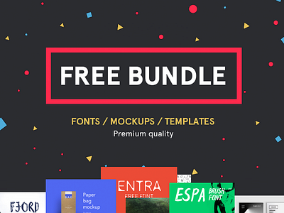 Free Design Bundle bundle font bundle free bundle freebie mockup pattern template