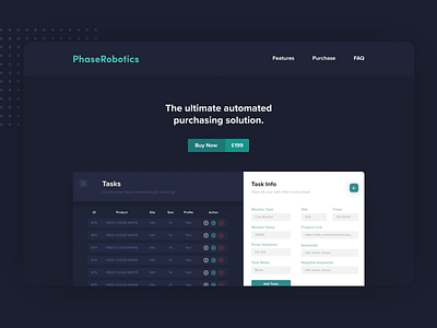 Phase Robotics - Website UI animation design flat mobile ui ui design user experience user interface ux web website website design