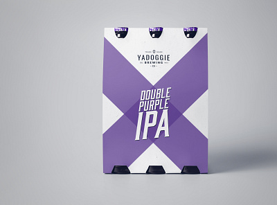 Double Purple IPA beer branding design