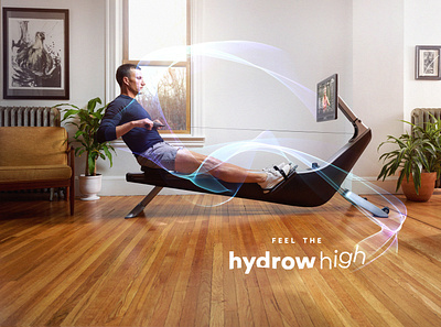 Hydrow brand design fitness hydrow marketing web