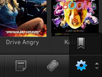 Long-press button on Moviefone for iPhone Redesign