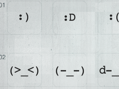 ASCII Emoticon Picker app ascii emoticon iphone oldskool status