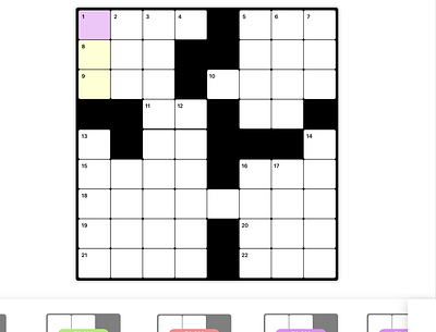 Small Crossword crossword design puzzle