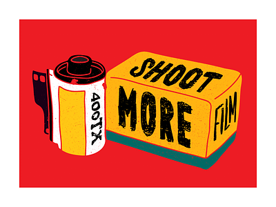 Shoot more film film illustration kodak photography texture tri x vector