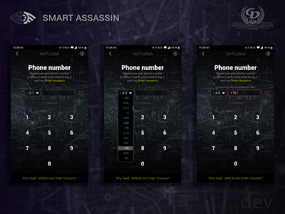 Smart Assassin Mobile Game - Phone Number Verification