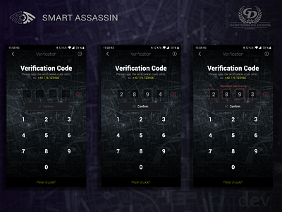 Smart Assassin Mobile Game - Phone Number Verification 2 design mobile game phone number screen smart assassin ui ux verification