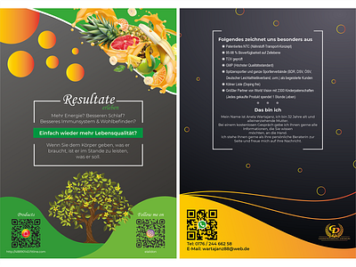 Flyer Gerstenberg Design beauty flowers flyer flyerdesign food fruits live quality