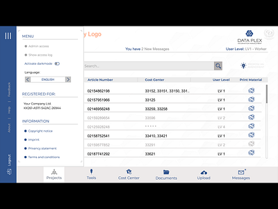CNC Milling - DATA PLEX Information Management - Menu app cnc management app management tool menu software