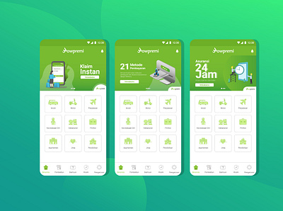 UI banners for Wowpremi mobile app adobexd banners designs ui ui ux uiux