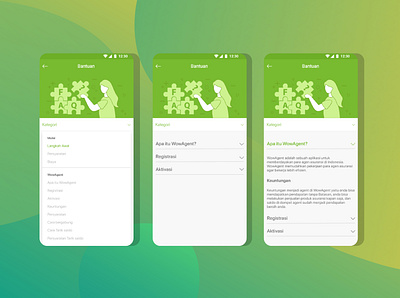 FAQ Page for WowAgent Android App adobexd design faq insurance app ui uiux userexperience userinterface