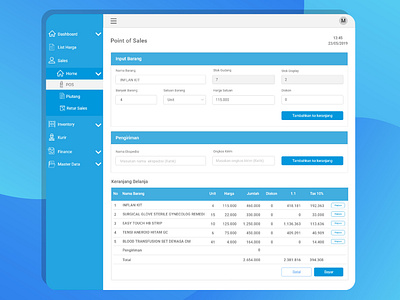 UI/UX Point of Sales (P.O.S) for Arga Medical Store