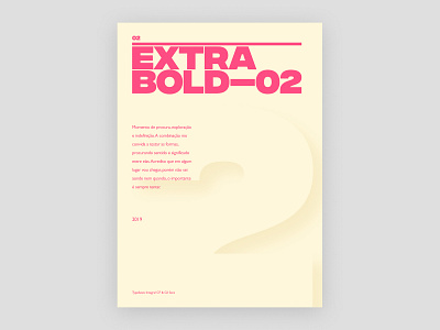 ExtraBold graphic graphicdesign poster poster design type typeface