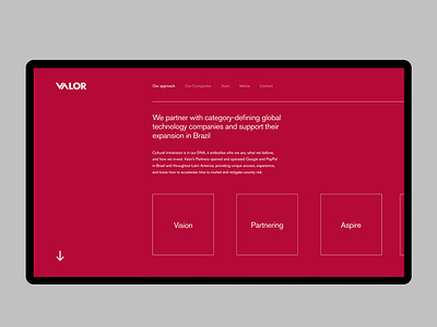 Valor Capital branding design interface logo ui ui ux ui design ux website