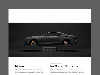 Volvo Polestar design interface ui ui ux ui design ux website