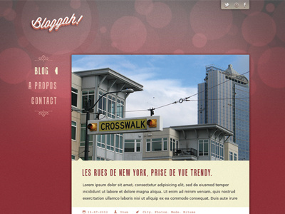 Bloggah! Spip Theme - Blog page webdesign