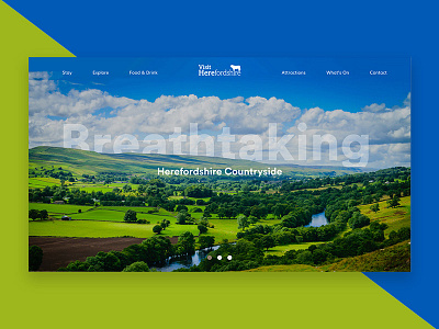 Visit Herefordshire Redesign hereford herefordshire redesign tourism ui ux web website
