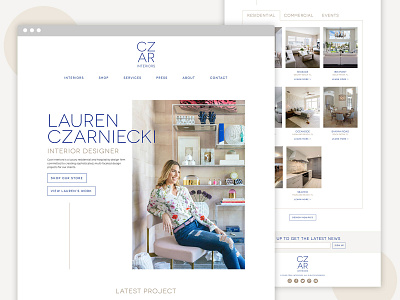 Czar Interiors Web Design branding design ui ux web design website