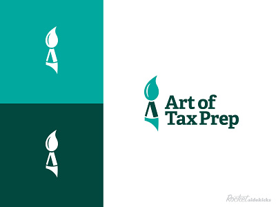 Art of Tax Prep Logo Design branding design logo typography vector