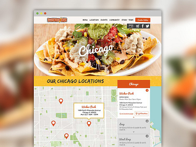 Native Foods Web Design food map ui ux web design