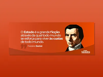 Capa Facebook - Fredéric Bastiat design illustration web